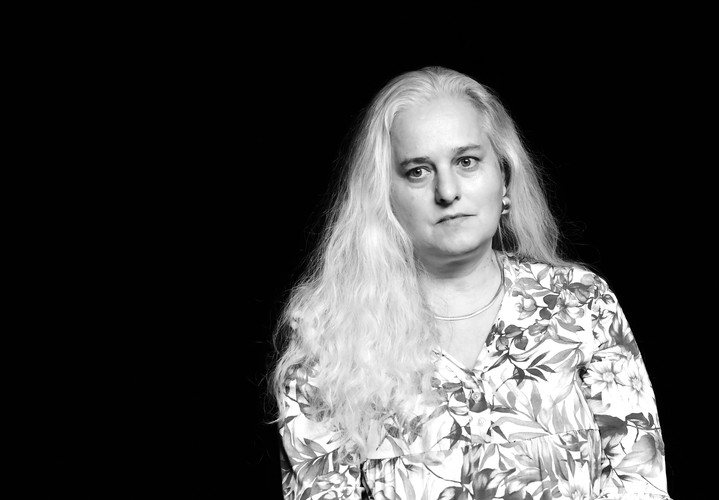 Black and white photo of Tanja Meier*.