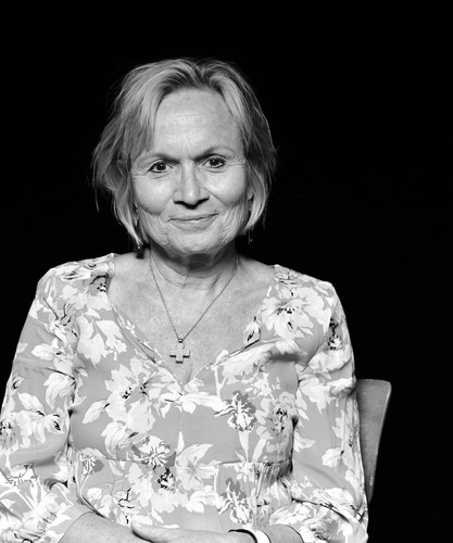 Black and white portrait of Annemarie Iten-Kälin.